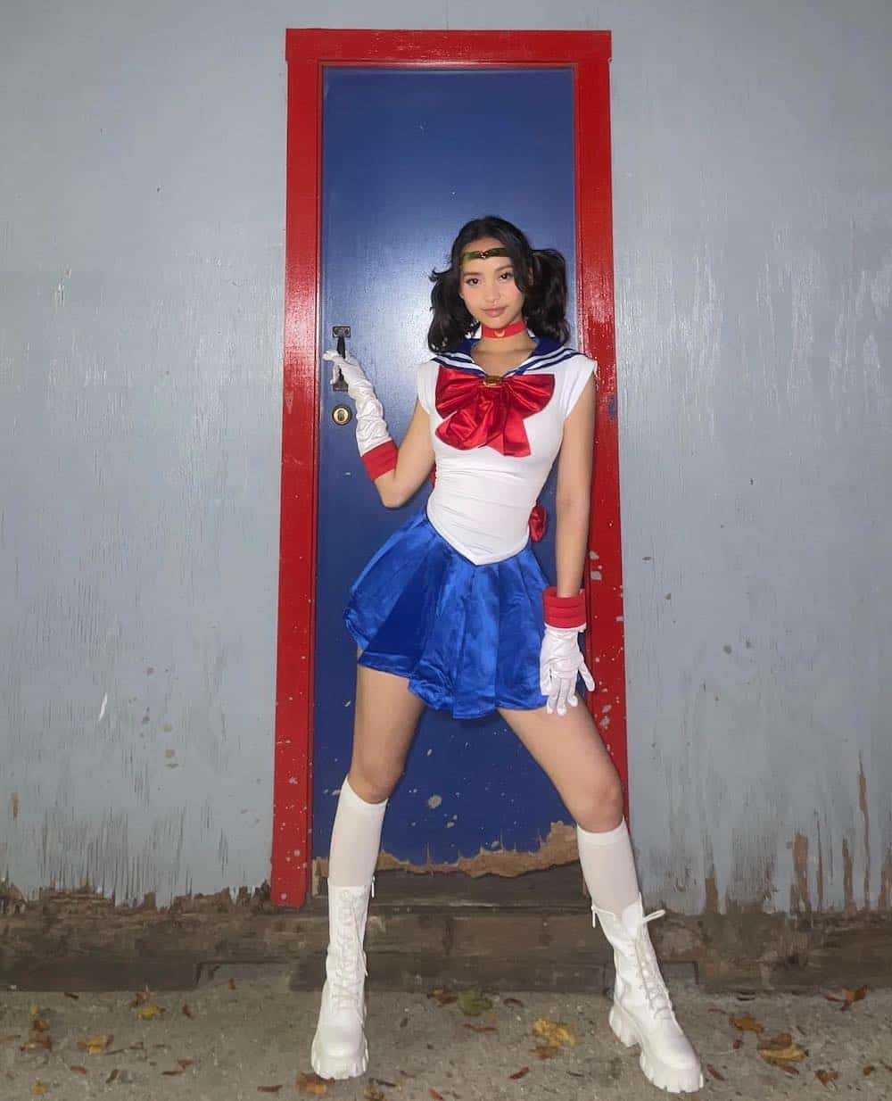 a woman dressed as sailor moon
