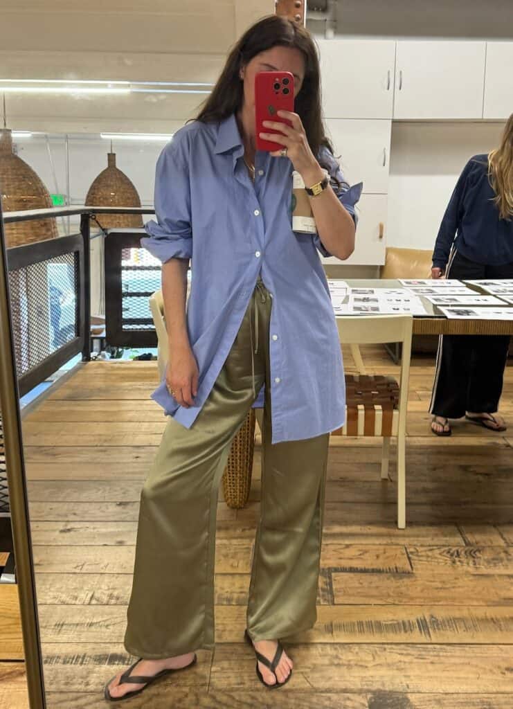 Tailored Silk Pants main image 1