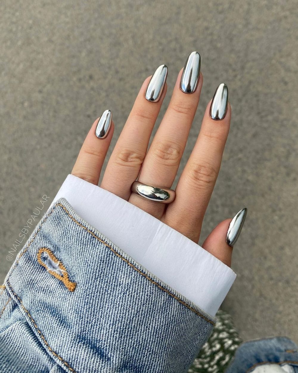 Bold Metallic Silver